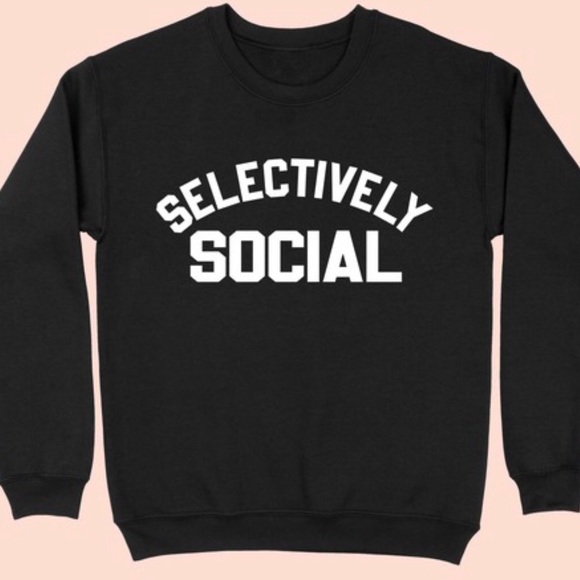 NEW Selectively Social Oversized long sleeve sweatshirt - Picture 2 of 6